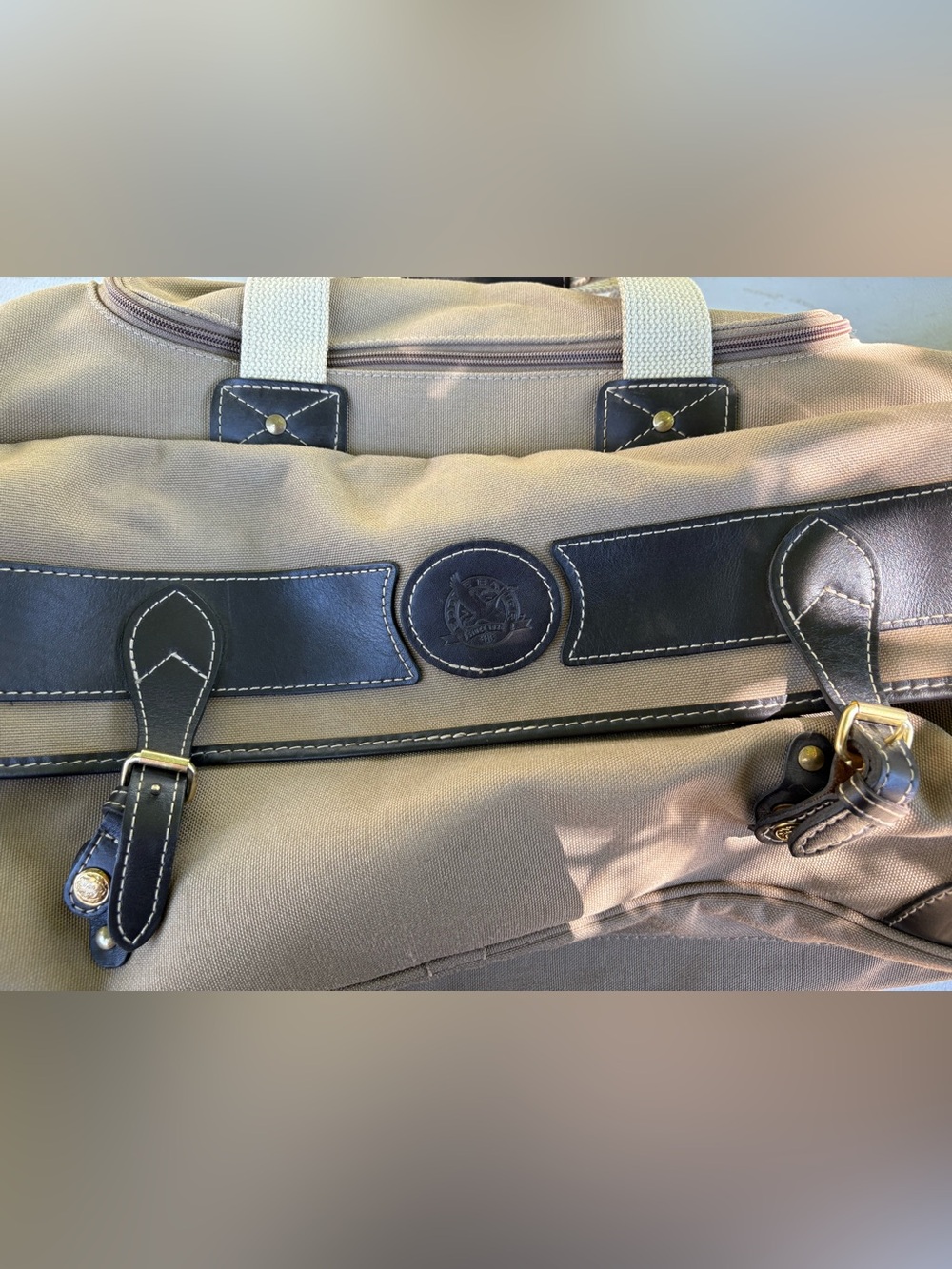 Eddie Bauer X Ford Mulholland Brothers Duffle Bag Travel Canvas Overnight Work - Picture 3 of 12